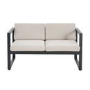 Navan - 4 Pieces Chat Set - Black / Beige