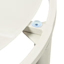 6 Piece Patio Set, Half Moon Outdoor Sectional Sofa With 2 High Low Coffee Tables, 4 Pillows & Cushions