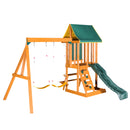 Children's Playset 3 In 1 With Slide, Swings, And Climber