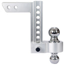 Alu - Adjustable Trailer Drop Hitch 2" Receiver 8" Adjustable - Silver