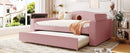Upholstered Daybed With Storage Armrests, Trundle And Latest Integrated Bluetooth Audio System