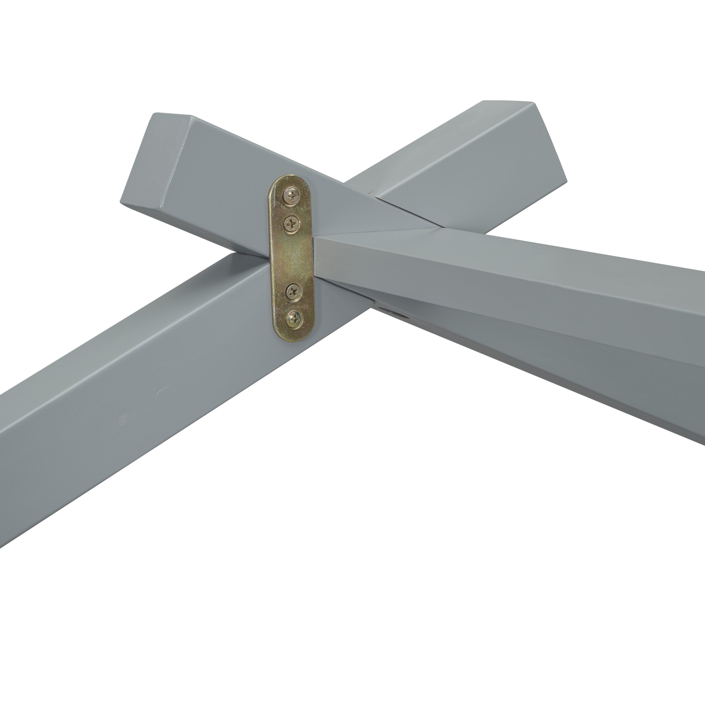 Twin Size House-shaped Bed with Trundle,Grey