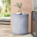 End Table, Outdoor - Light Blue