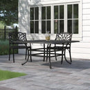 64" Square Dining Table - Dark Lava Bronze