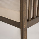 4 Piece Outdoor Chat Set With Water Resistant Cushion And Wood Frame - Cream / Gray