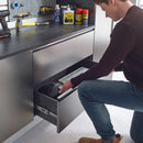 Nova Series - Wood Base Drawer Wall Mounted Garage Cabinet - Dark Gray