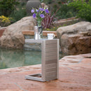 Aluminum Outdoor C - Shaped Side Table For Patio