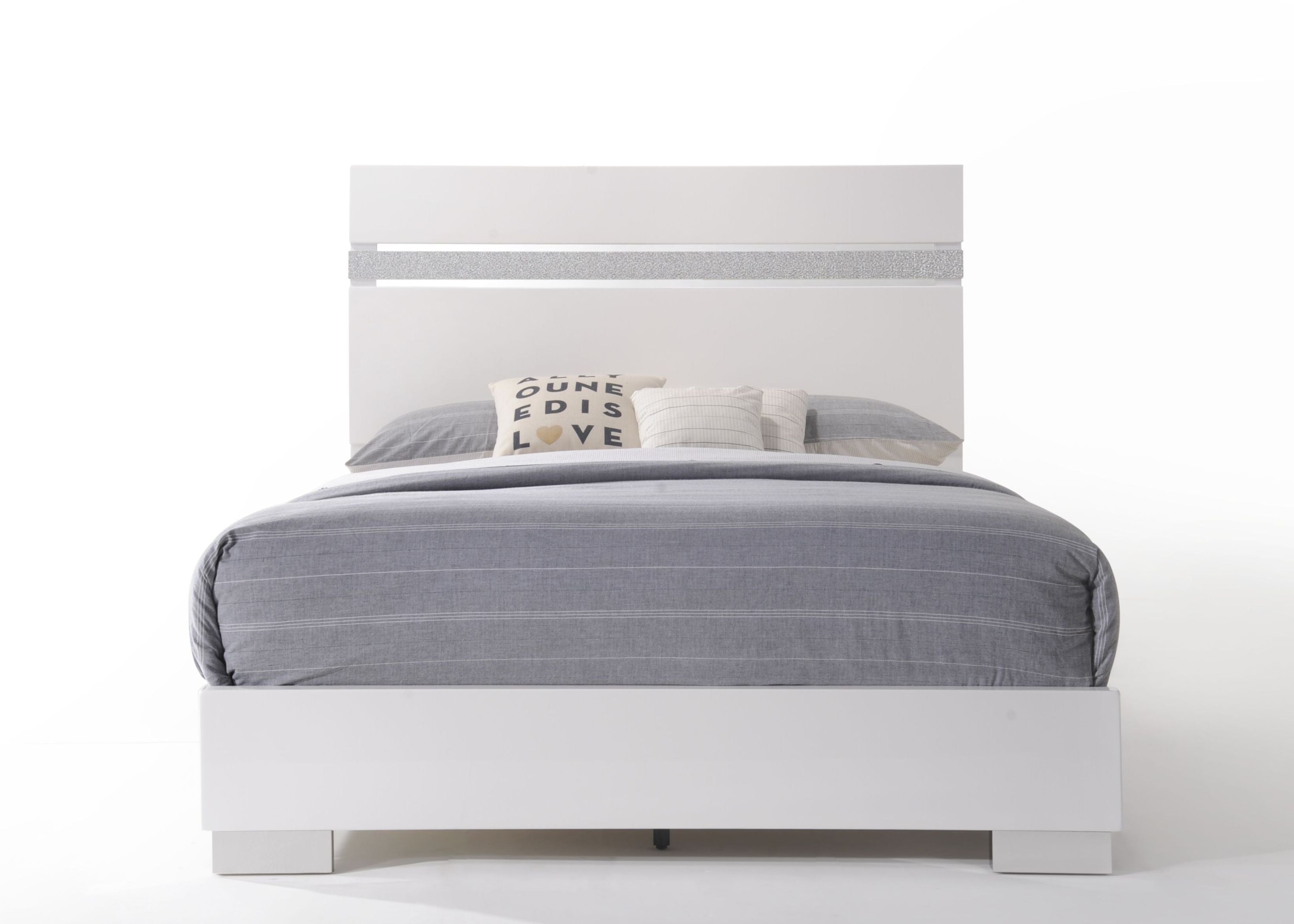 ACME Naima II Queen Bed in White High Gloss 26770Q - Atlantic Fine Furniture Melbourne FL