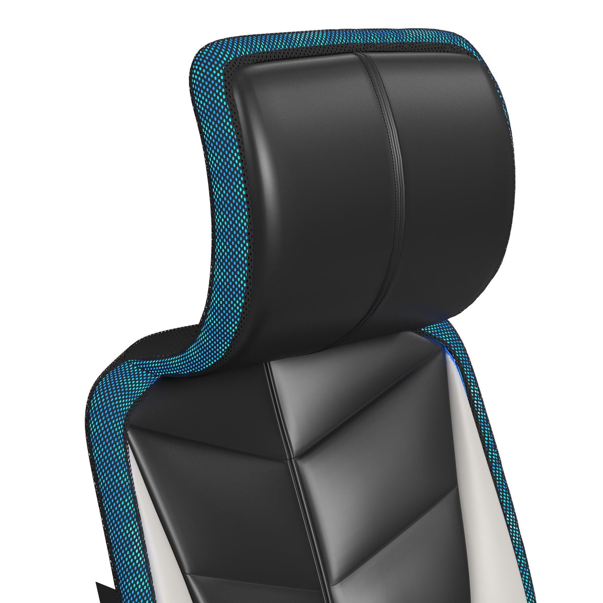 Rollins Gaming Chair With LED And Speaker in Black by Elements International, view 10