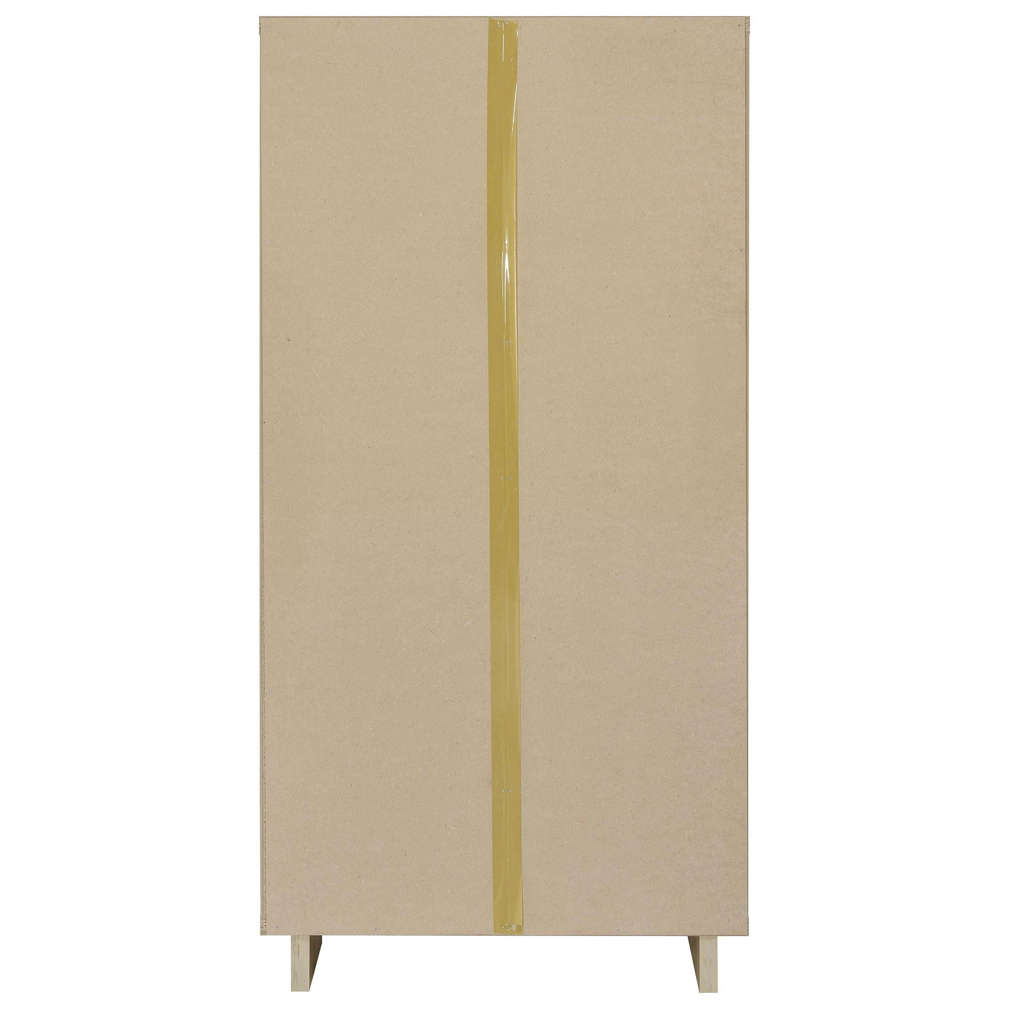 Dalton 65-inch 6-shelf Bookcase White and Distressed Pine