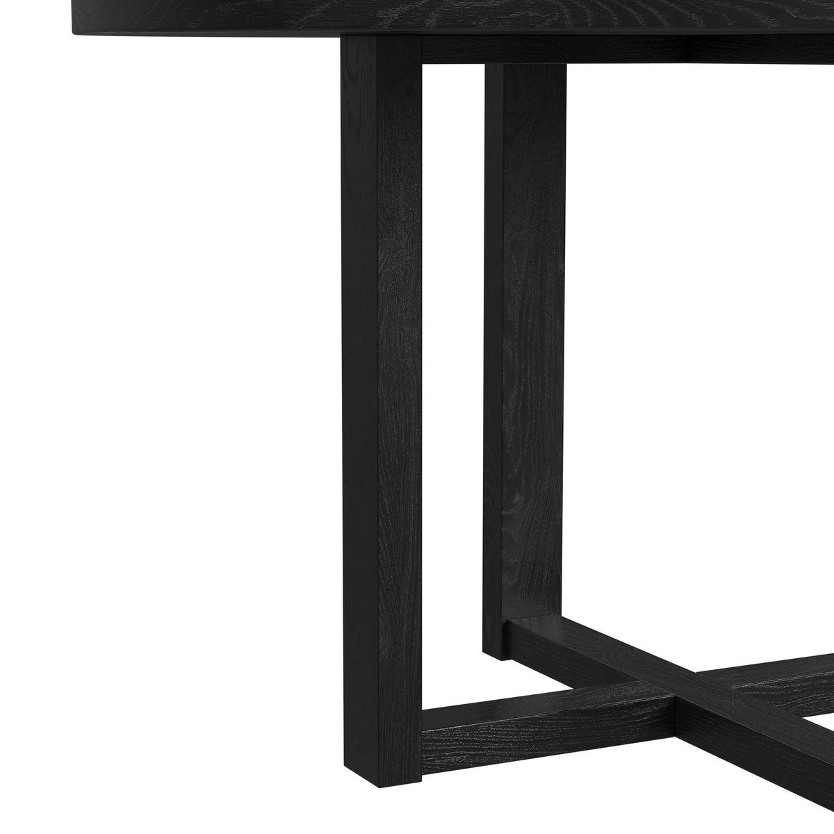 Bahama Breeze 47.5" Round Dining Table in Black by Elements International, view 7