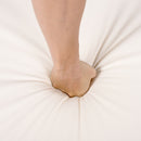 Premium Acacia Wood Lounge Chaise Set With Water Resistant Cushions, Adjustable Recline - Cream / Teak