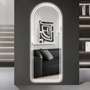 Arch Design LED Full Length Mirror, Dimmable, High Definition, Explosion Proof, 65" X 21" - Silver