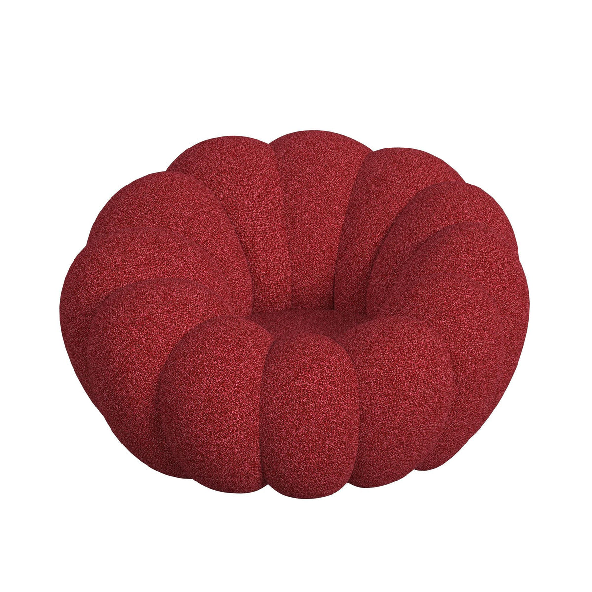 Bubble Swivel Chair And Ottoman in Light Gray by Elements International, view 26