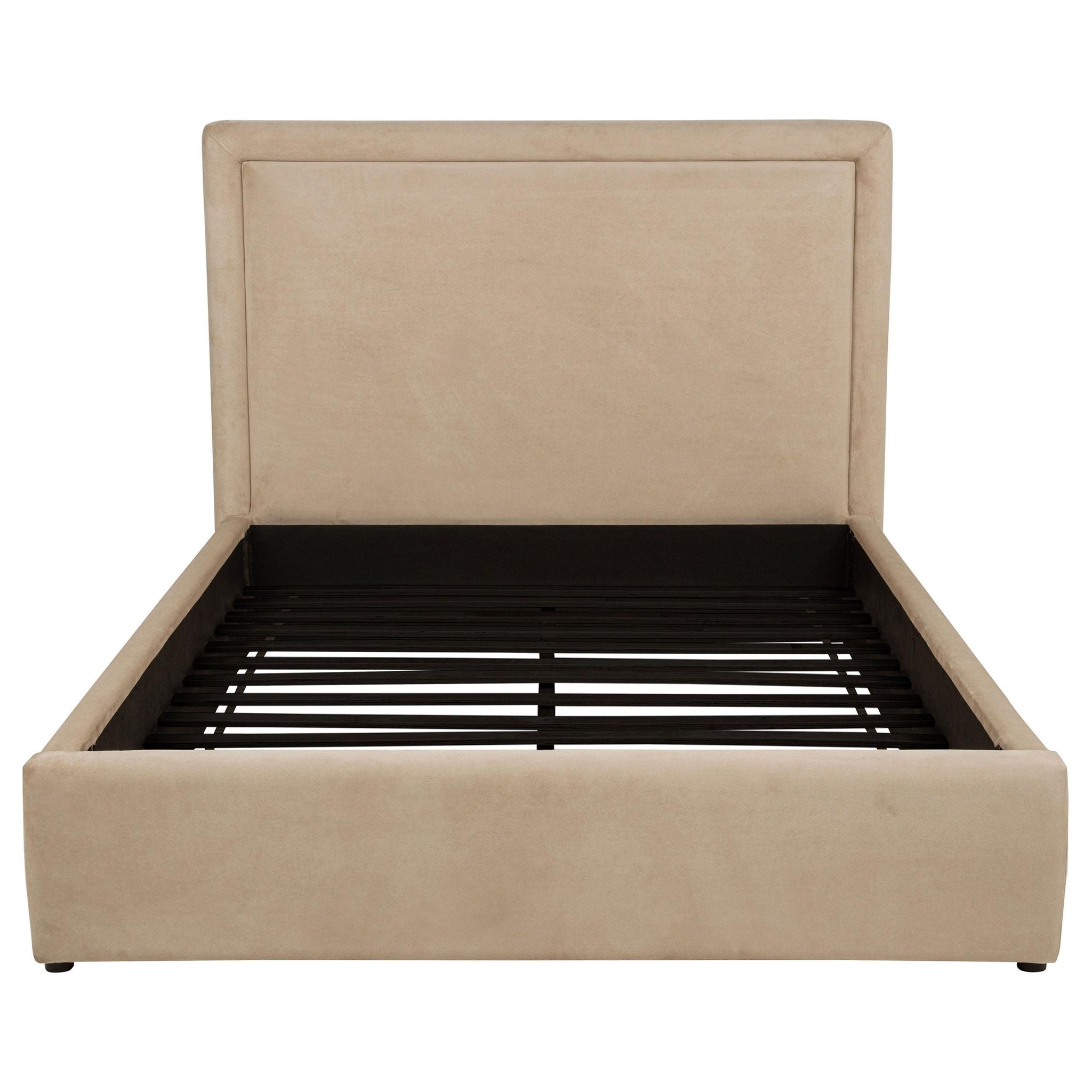 Lawson 54-inch Upholstered Queen Platform Bed Light Saddle