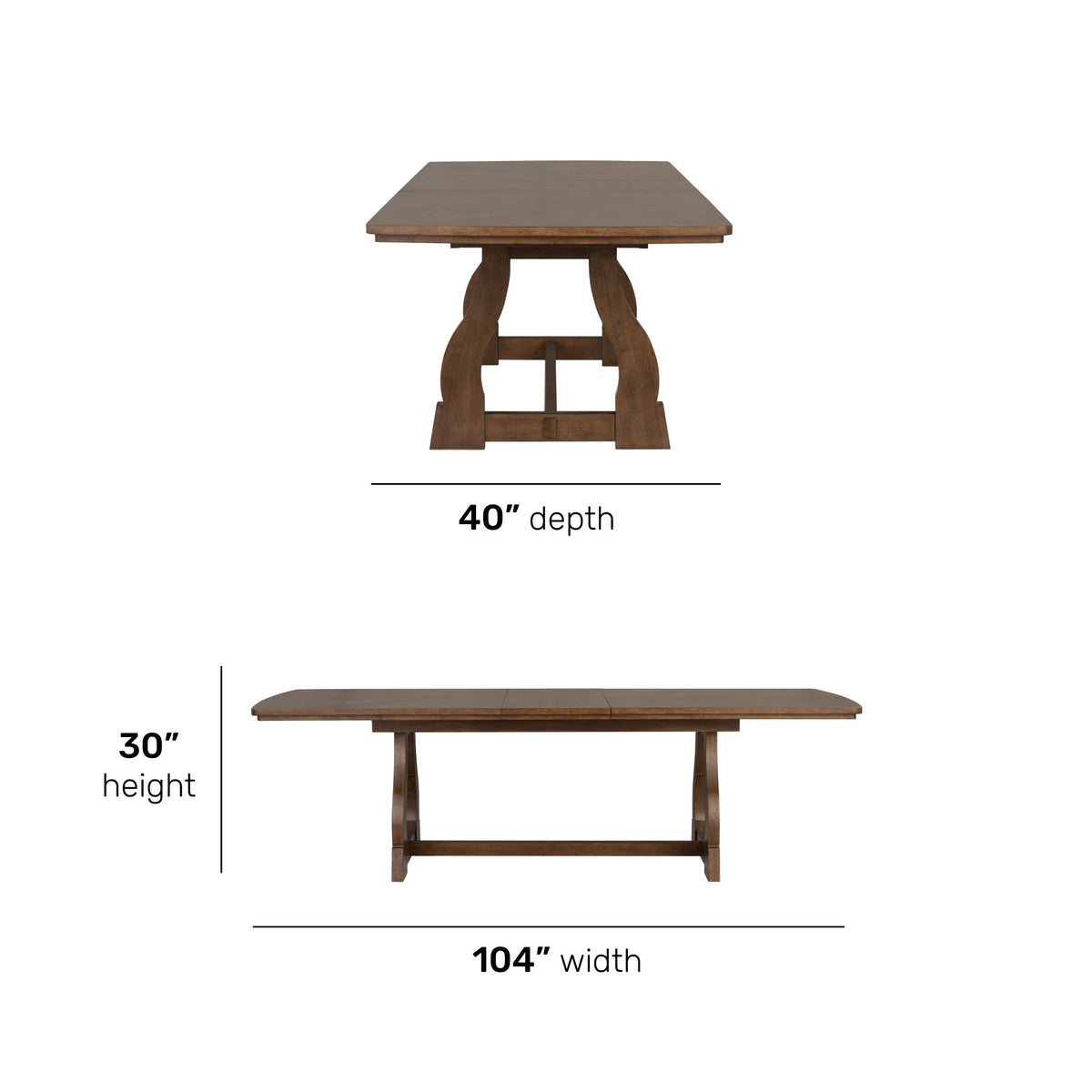 Bellevue - Rectangular Dining Table - Whiskey Brown