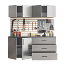 Astro Series - Garage Cabinet Set C With Soft Closing Drawers - Metallic Gray
