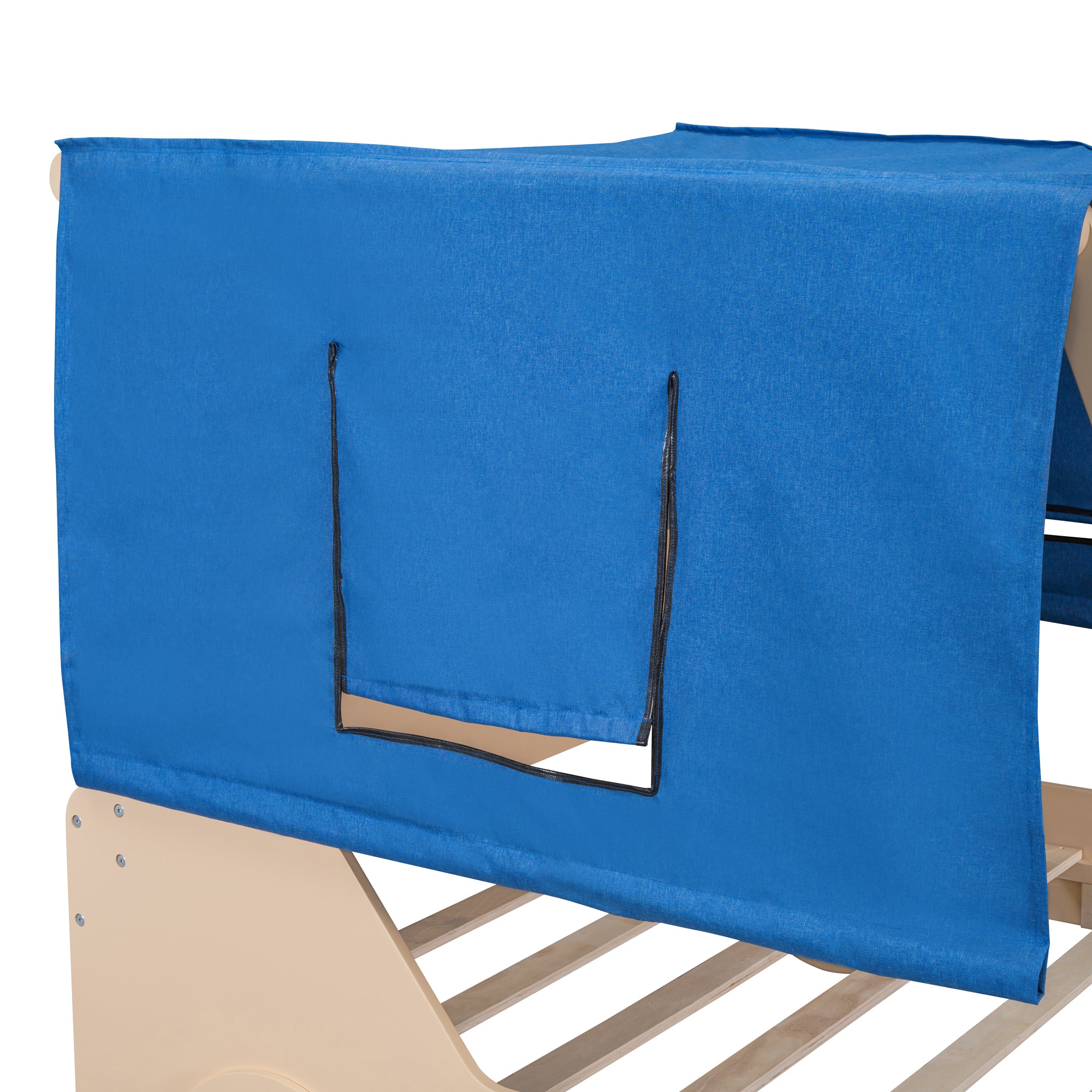Full Size Car Shaped Bed with Tents,Natural
