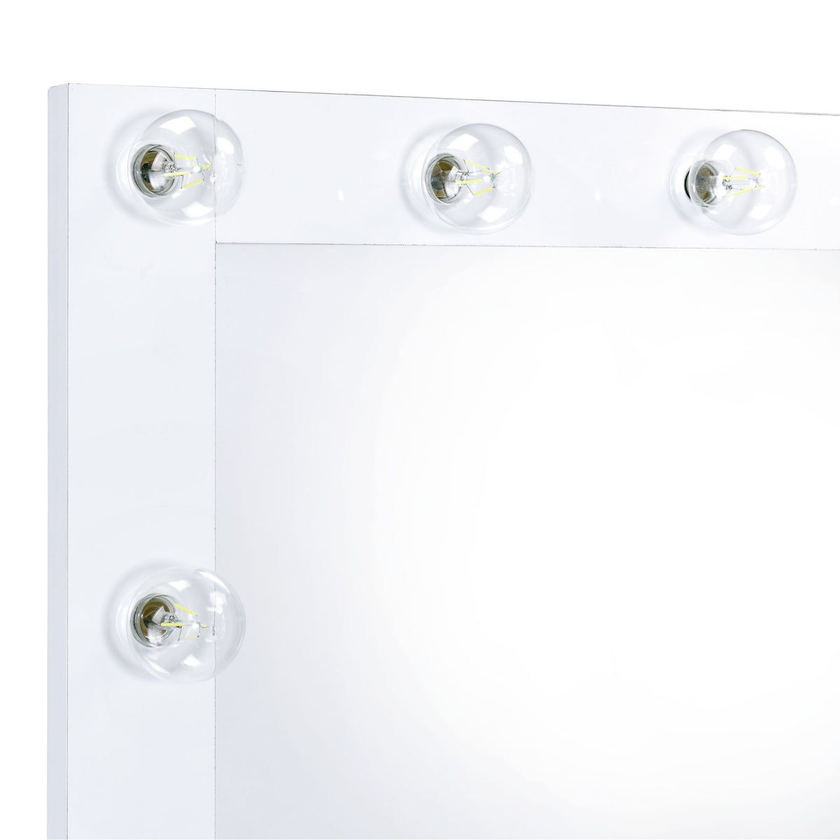 Lindy Floor Mirror in Glossy White by Elements International, view 7