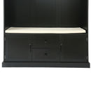 Hall Tree With 3 Hooks, Coat Hanger, Entryway Bench, Storage Bench, 3 In 1 Design