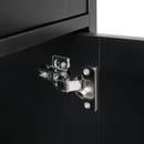 Freestanding Tall Bathroom Cabinet With Soft Close Doors And Adjustable Shelves