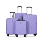 Luggage 4 Piece Lightweight Suitcase With Rotating Wheels With Tsa Lock,