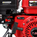Gas Engine Powered Water Pump 3" Inlet & Outlet 7Hp 212Cc Epa Certified With Wheels And Handle - Black / Red