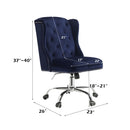 Jamesia - Office Chair - Midnight Blue Velvet - Atlantic Fine Furniture Inc