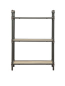 Itzel - Antique Bookshelf - Gray / Oak