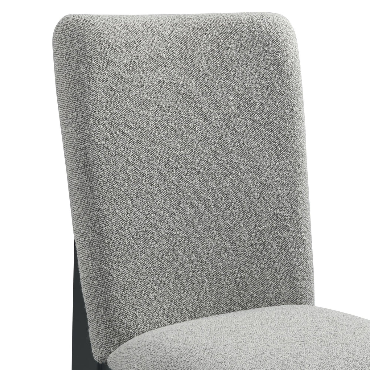 Portland - Side Chair With Gray Fabric PGY1113-4 (Set of 2) - Black