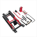 Heavy Duty 1500Lbs Hydraulic Motorcycle Lift Jack With Wheels And Handle - Red / Black
