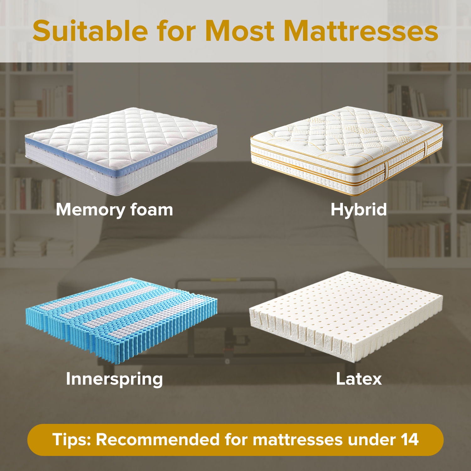 Daily Nest Adjustable Bed Base with Zero Gravity and Under-Bed Lighting