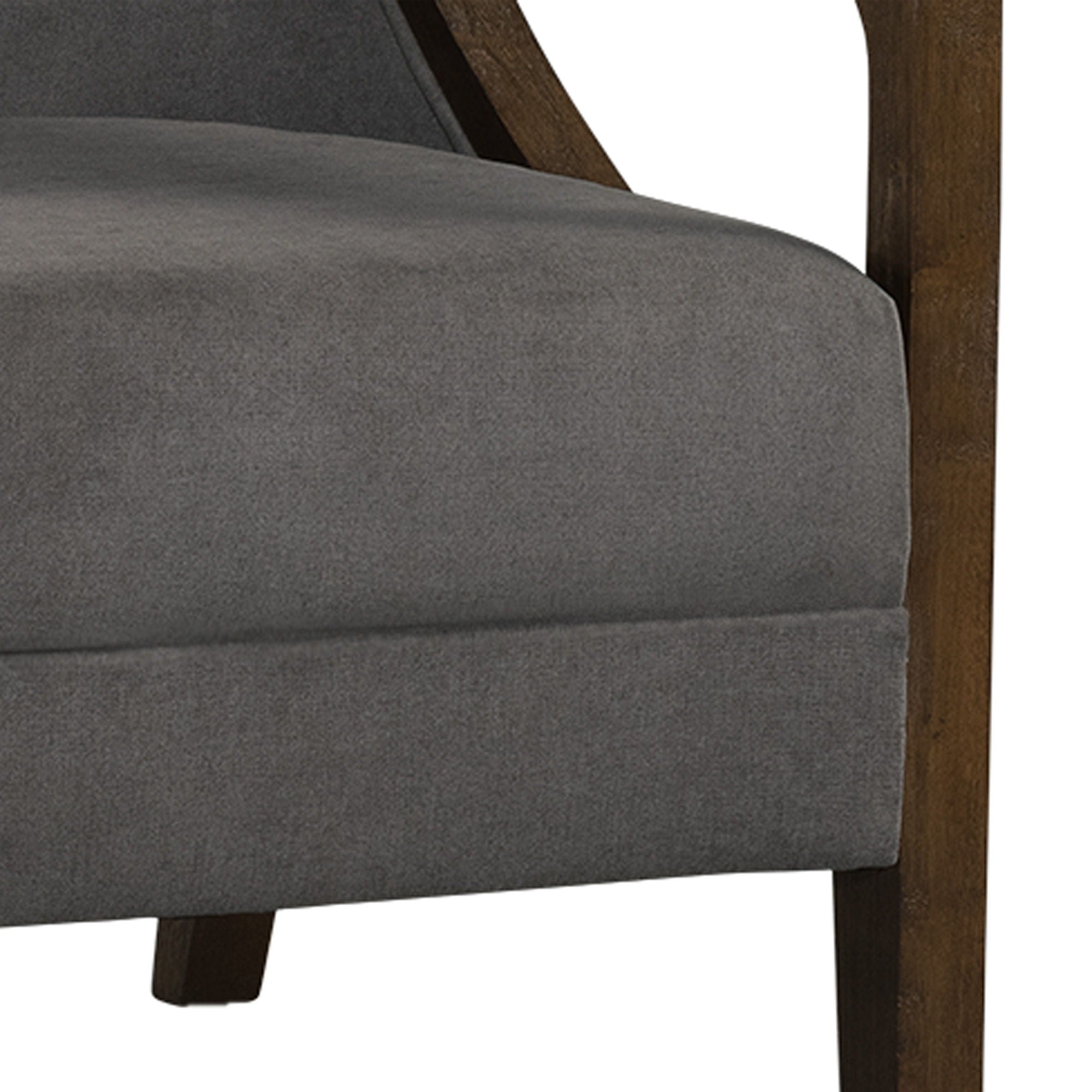 Hopkins Accent Chair With Brown Frame in Beige by Elements International, view 17