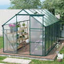 Polycarbonate Greenhouse Raised Base And Anchor Aluminum Heavy Duty Walk-In Greenhouses For Outdoor Backyard In All Season