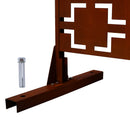 Outdoor & Indoor Metal Privacy Freestanding Decorative Screen