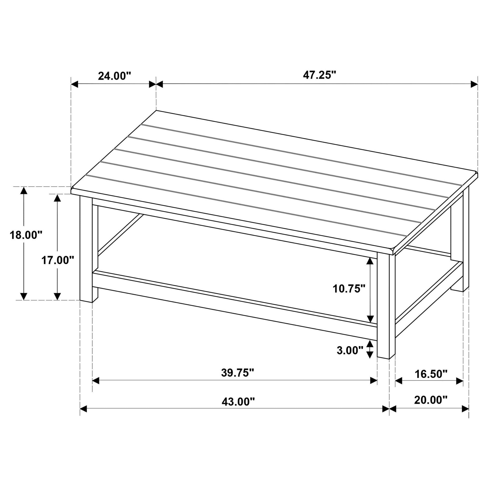 Payne 3-piece Coffee and 1-drawer End Table Set White - Atlantic Fine Furniture Melbourne FL