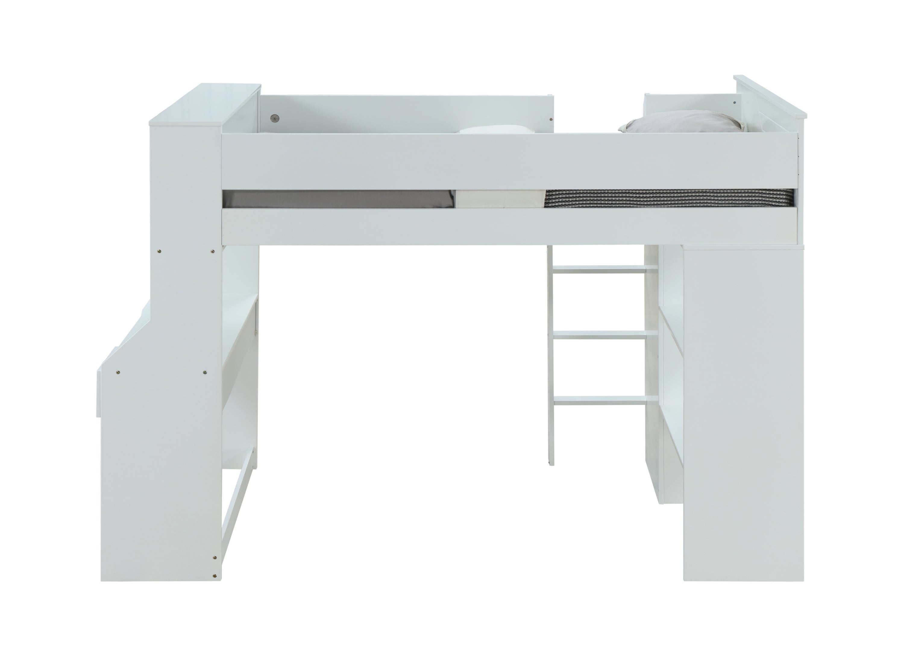 ACME Ragna Loft Bed in White 38060 - Atlantic Fine Furniture Melbourne FL