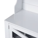 Entryway Bench With Coat Rack, 3 In 1 Design And Adjustable Shelves