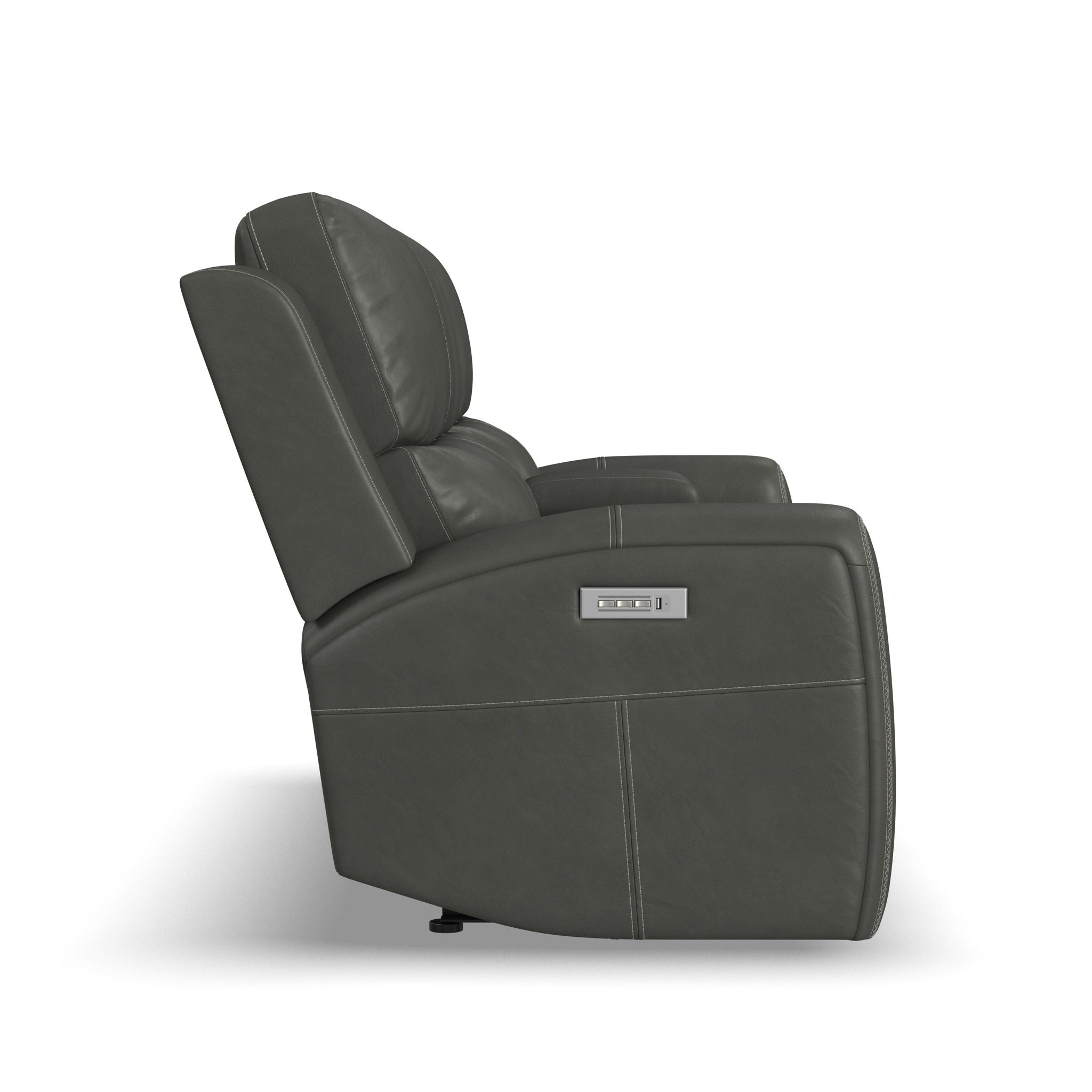 Linden - Power Reclining Loveseat With Console & Power Headrests & Lumbar