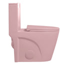 1.1 / 1.60 Gpf Dual-Flush One Piece Toilet, Water-Saving Elongated Comfort Height Floor Mounted, Soft Close 1000 Gram Map Flushing Score Toilet 23T01-Rs - Rose