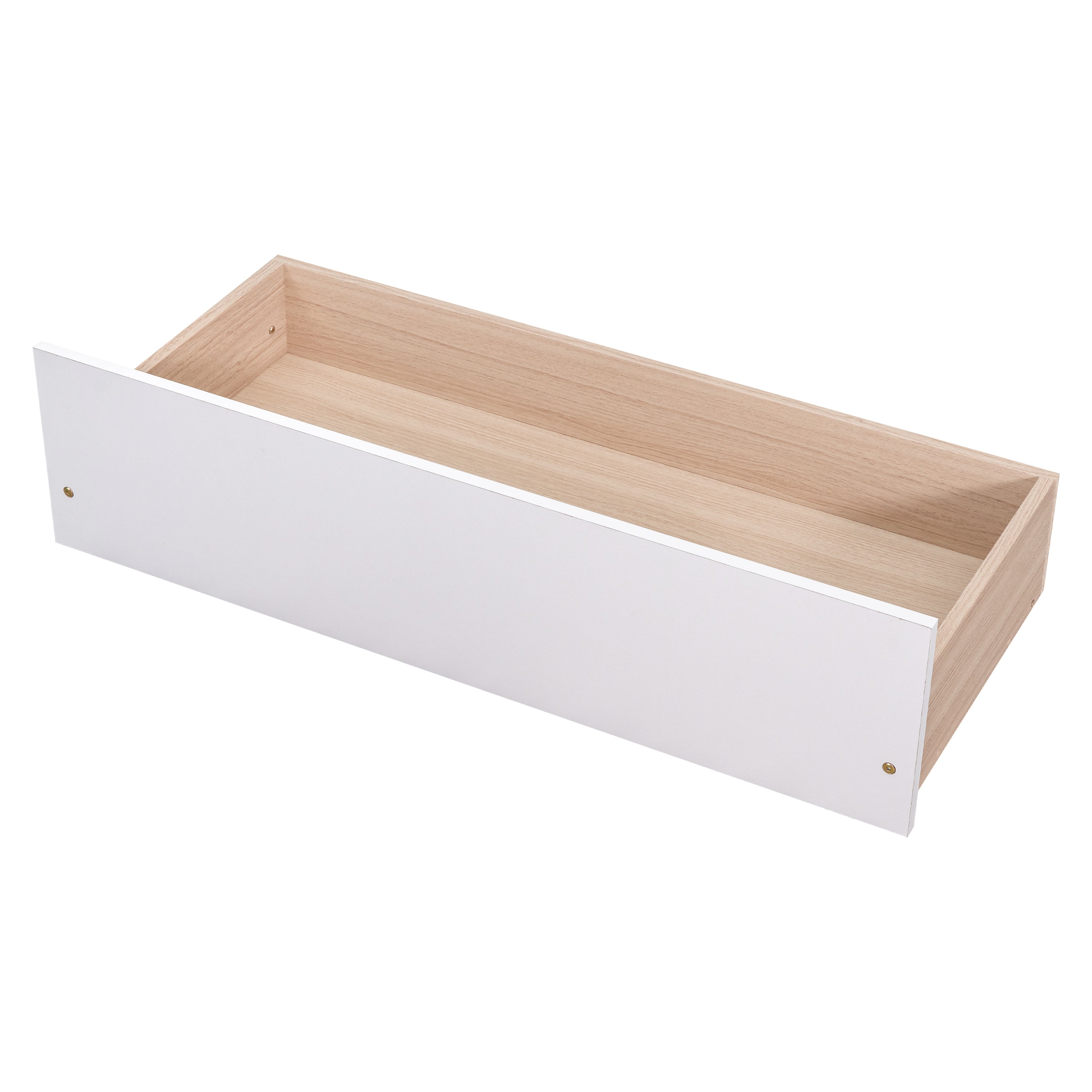 Twin Over Full Bunk Bed with 2 Drawers and Staircases, Convertible into 2 Beds, the Bunk Bed with Staircase and Safety Rails for Kids, Teens, Adults, White - Atlantic Fine Furniture Melbourne FL