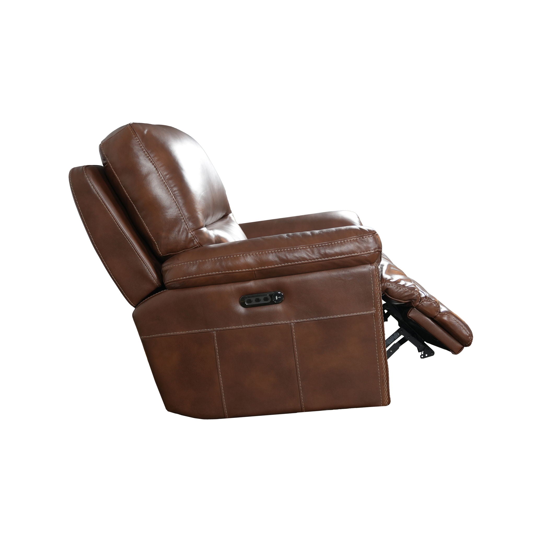 David - Power Gliding Recliner With Power Headrest & Lumbar - Pecan