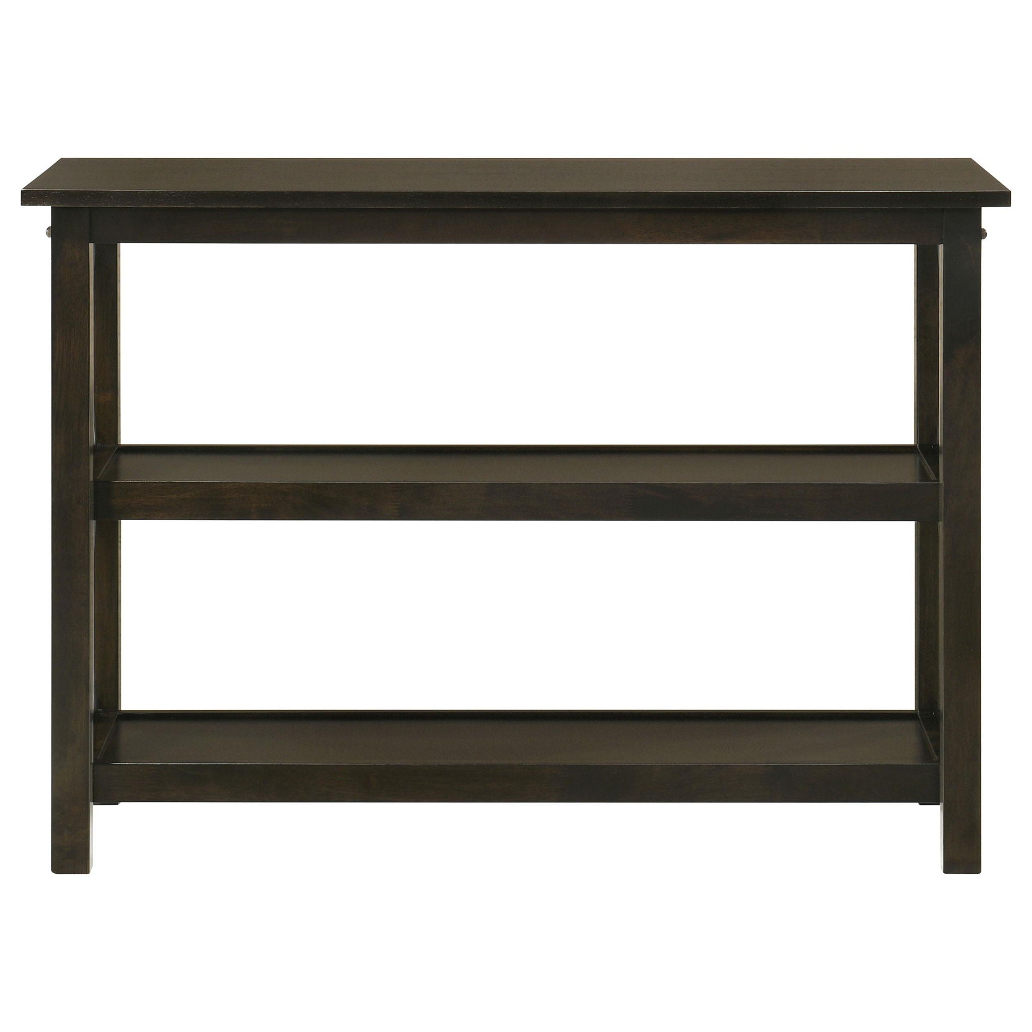 Rachelle 2-shelf Wood Entryway Console Table Deep Merlot