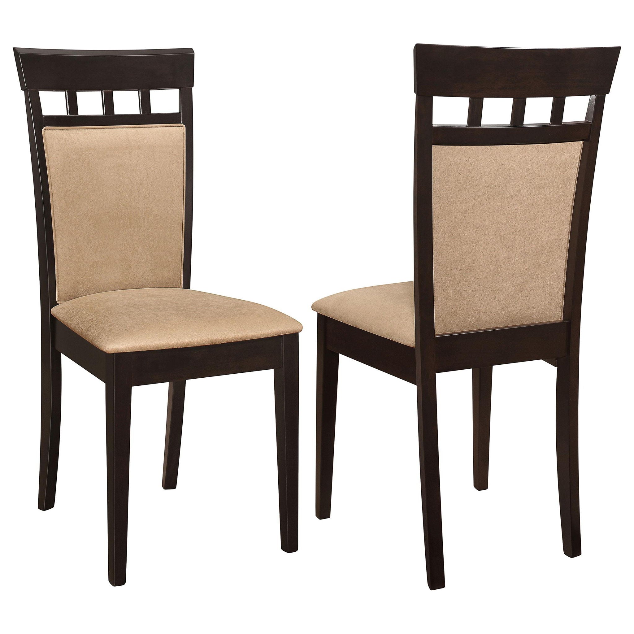 Gabriel Closed Back Dining Side Chair Cappuccino (Set of 2) - Atlantic Fine Furniture Melbourne FL