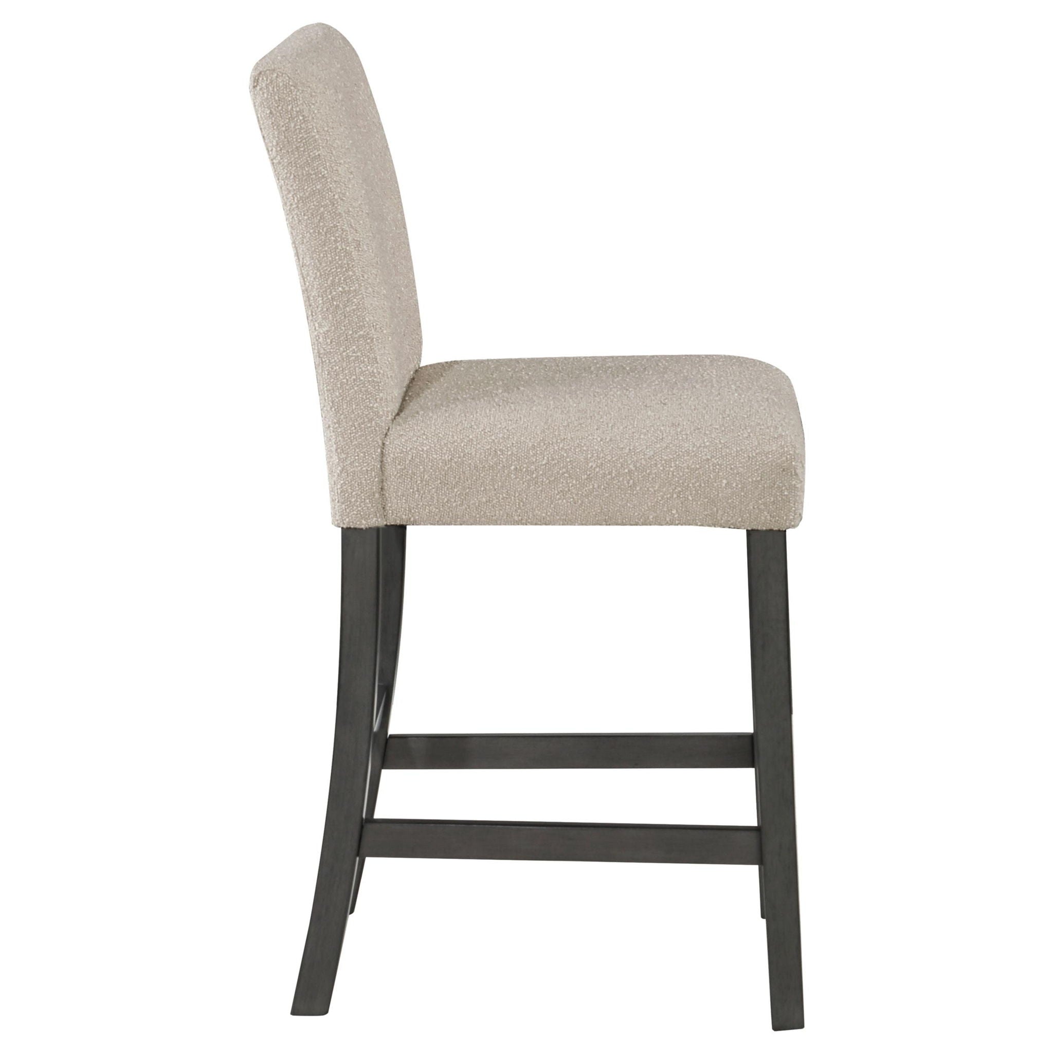 Alba Boucle Upholstered Counter Chair Beige (Set of 2) - Atlantic Fine Furniture Melbourne FL