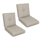 High Back Patio Chair Cushions For Garden (Set of 2)