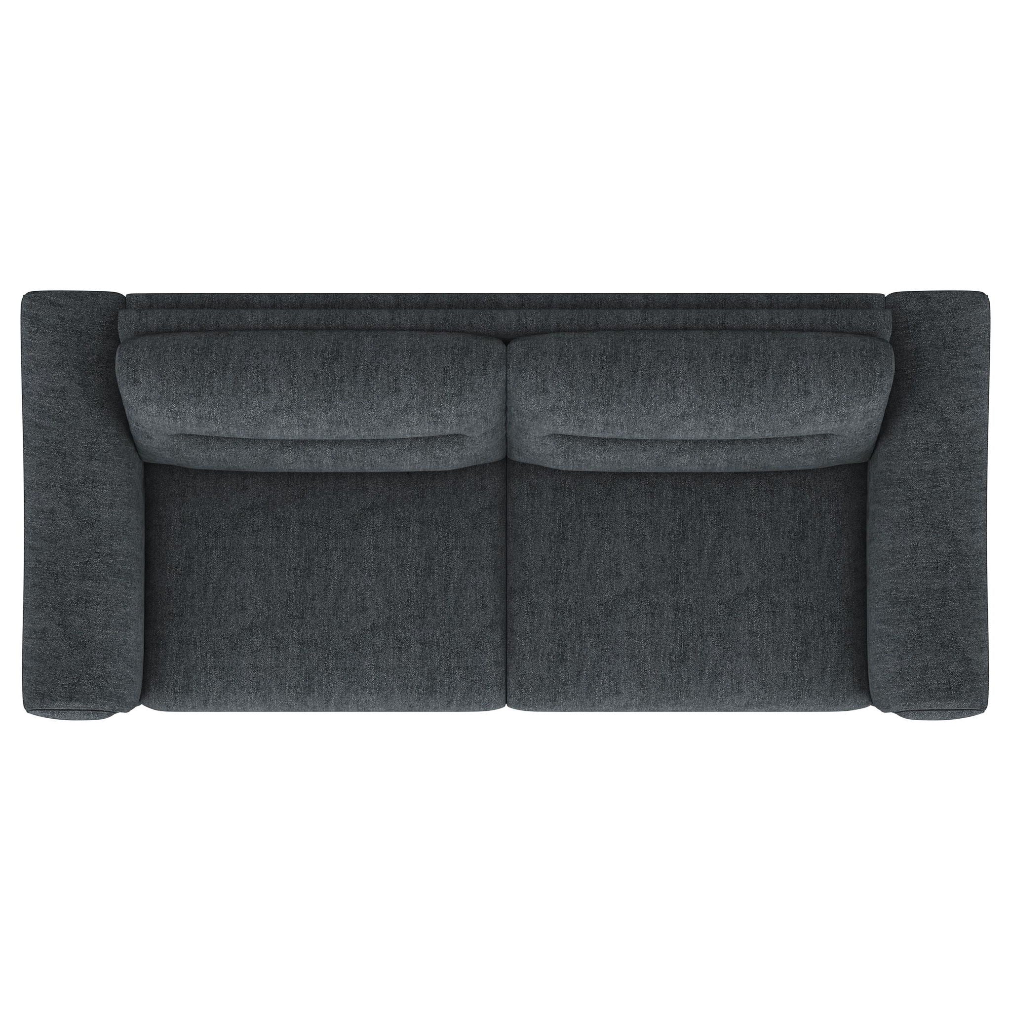 Nolan Upholstered Sloped Track Arm Sofa Charcoal
