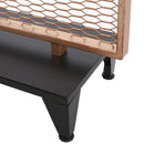 Modern Single Panel Iron Room Divider - Gold Brushed Brown