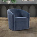 Oaklynn - Barrel Style Swivel Accent Chair