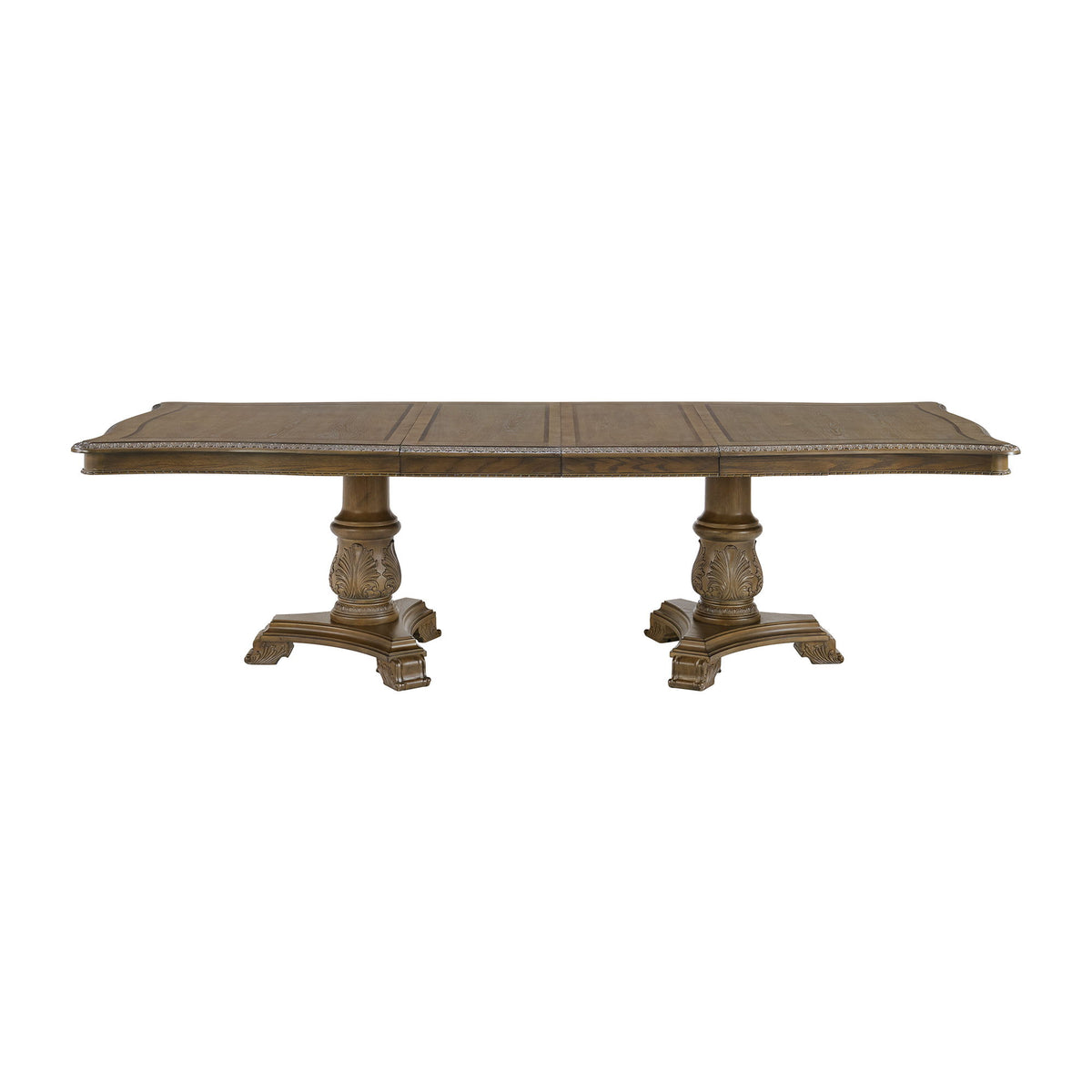 Madison Park Rectangular Dining Table With 2 Leaves in Walnut by Elements International, view 7